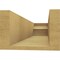 Ekena Millwork 6in. W x 4in. H x 20in. L Crestline Woodgrain TimberThane Rafter Tail, Primed Tan RFTUR06X04X20CRERCPR - alternate 5